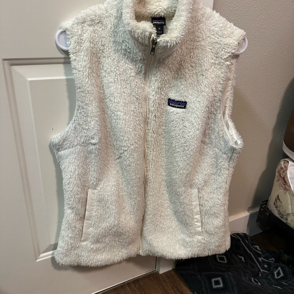 Patagonia Cream Fleece Vest